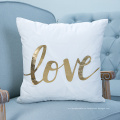 Nordic Style Bronzing Decorative Throw Pillow Case Metallic  Print Square Cushion Cover Sofa Home Decor